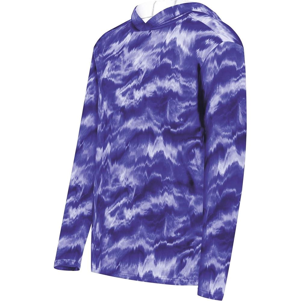 imageHolloway mens Stock Cottontouch Poly HoodiePurple Shockwave Print