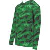 Dark Green Shockwave Print
