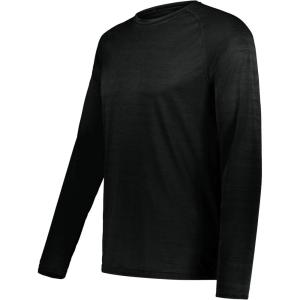 Holloway Mens All-pro Long Sleeve Tee(Black Heather)