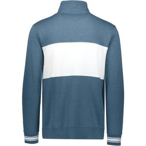 Holloway Men’s American Pullover(Storm Heather/White)