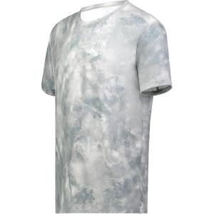 Holloway Men’s Stock Cotton-Touch Poly Tee(Silver Cloud Print)