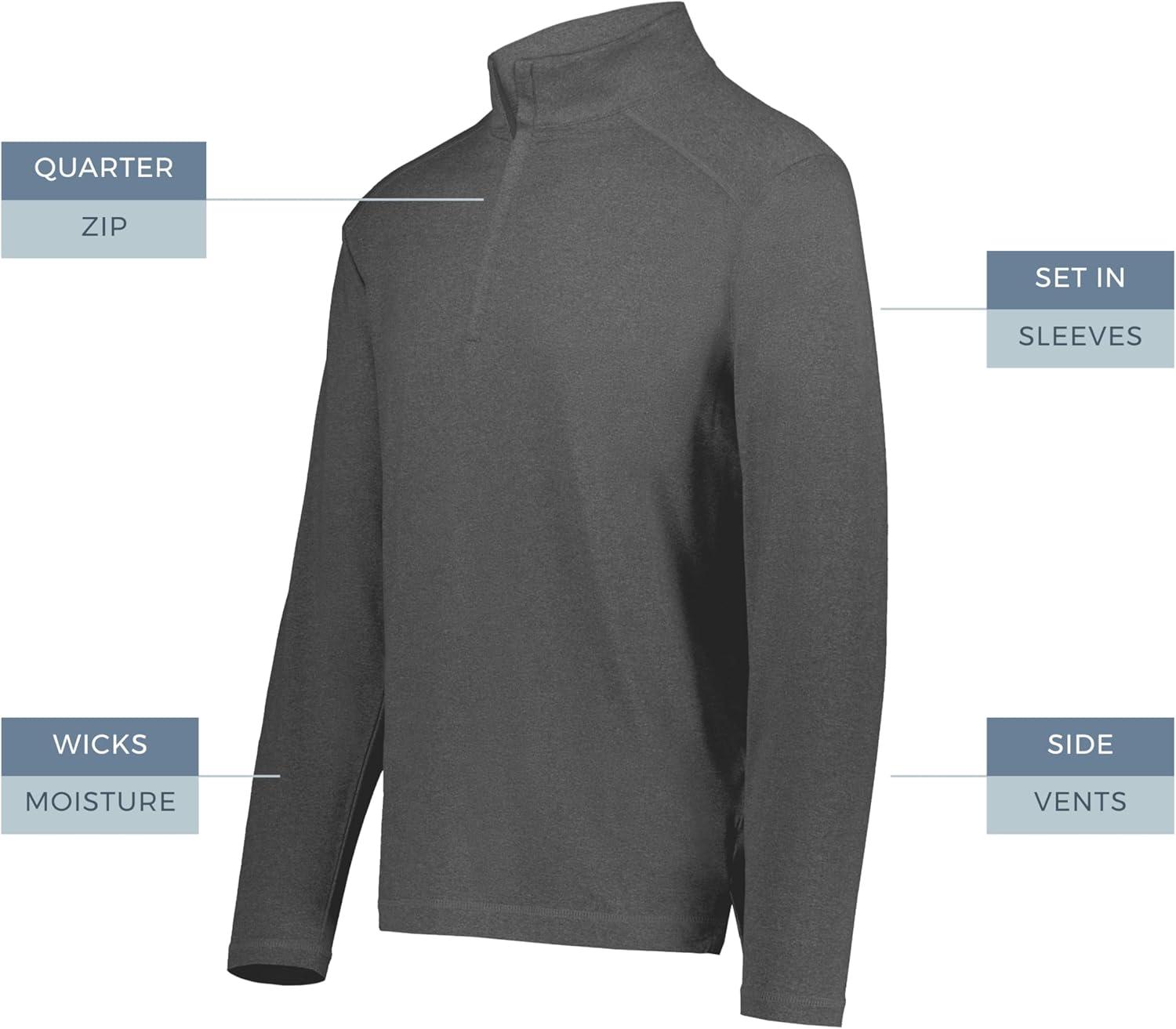 imageHolloway Mens Holloway Ventura 14 Zip PulloverCarbon Heather