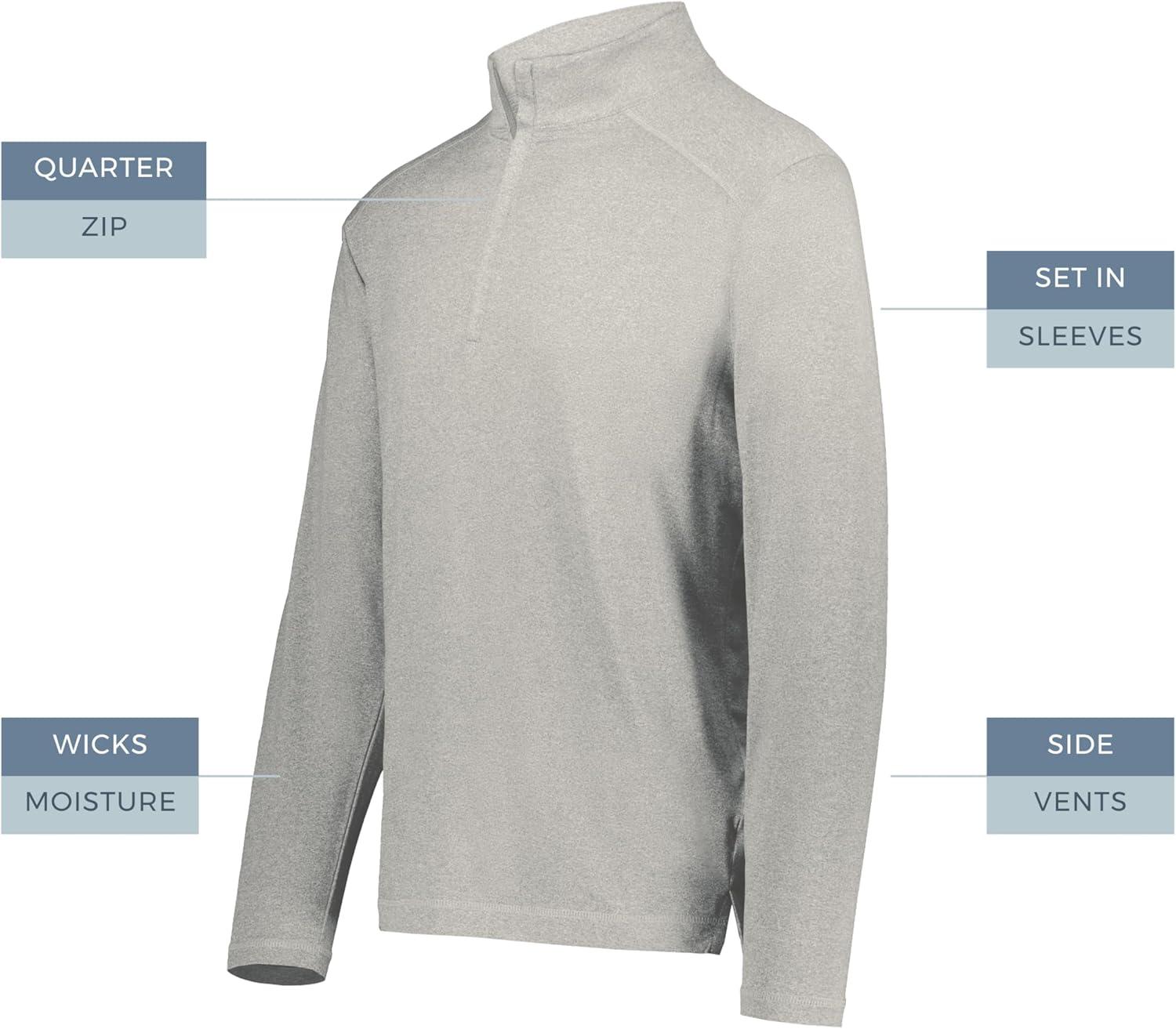 imageHolloway Mens Holloway Ventura 14 Zip PulloverGrey Heather