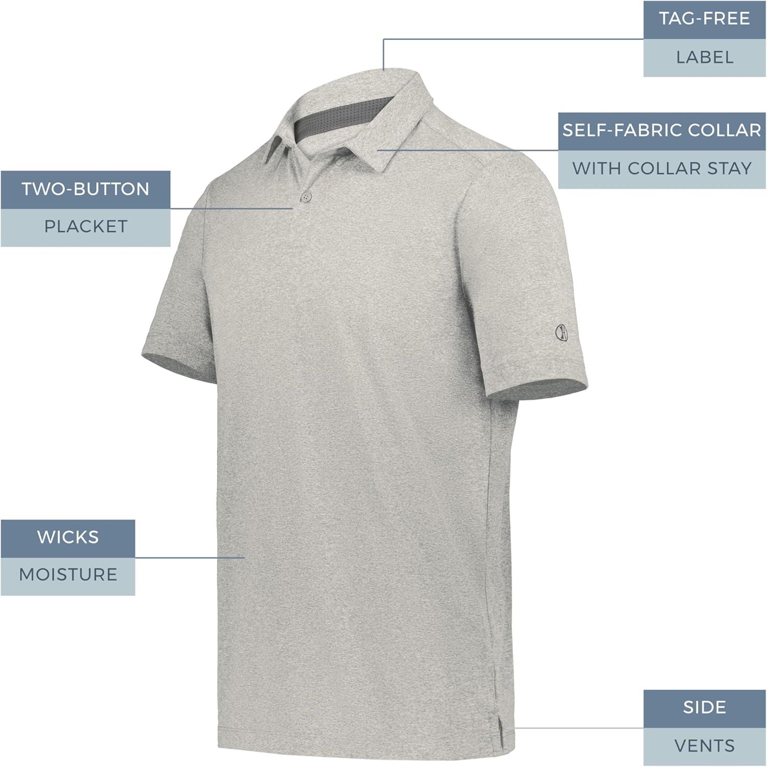 imageHolloway Mens Holloway Ventura PoloGrey Heather