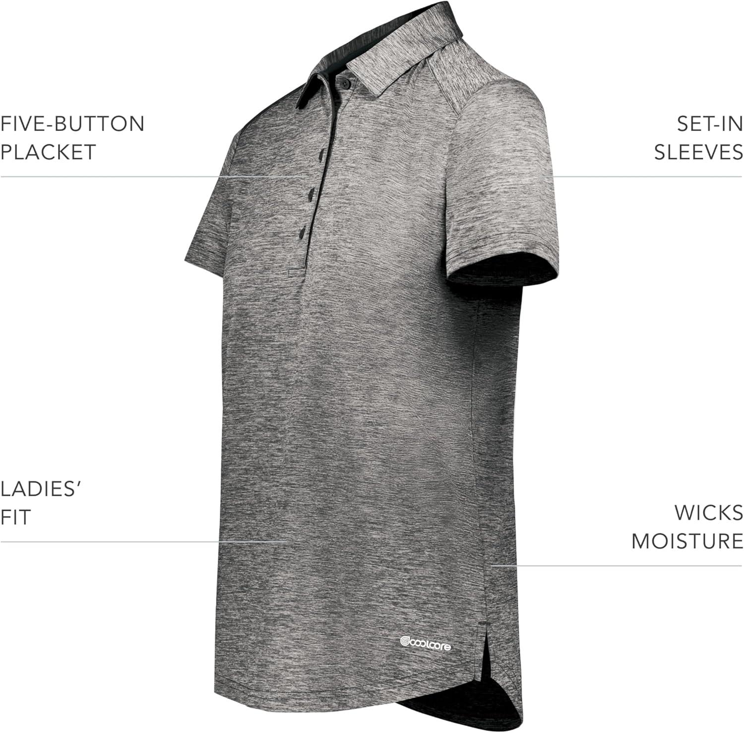imageHolloway Womens Electrify Polo Powered by CoolcoreBlack Heather