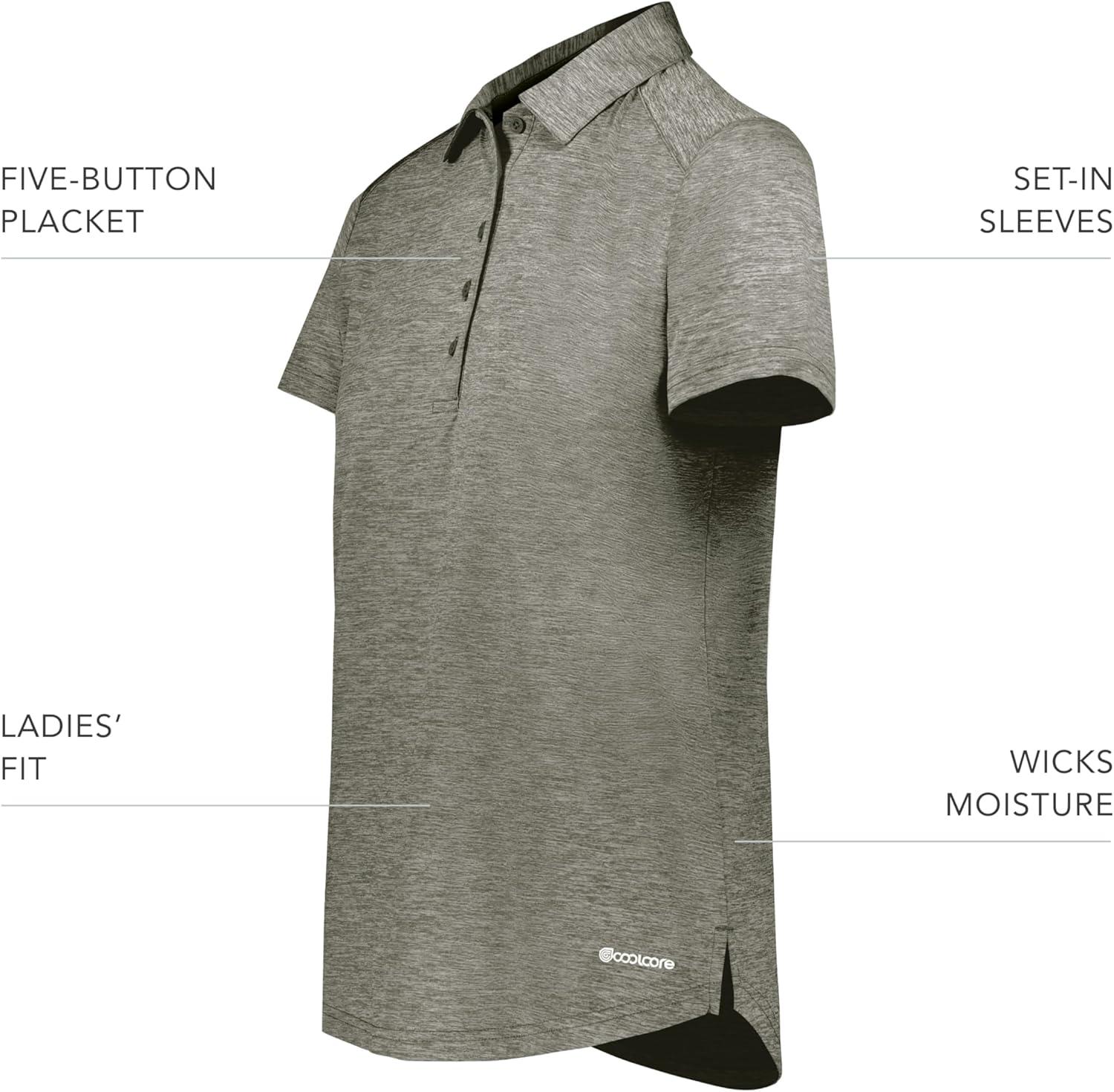 imageHolloway Womens Electrify Polo Powered by CoolcoreOlive Heather