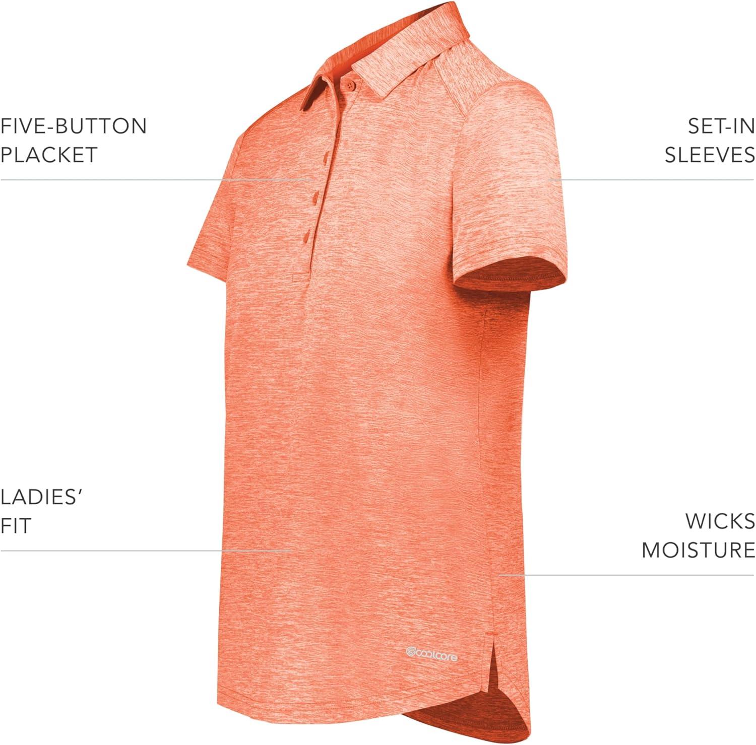 imageHolloway Womens Electrify Polo Powered by CoolcoreOrange Heather