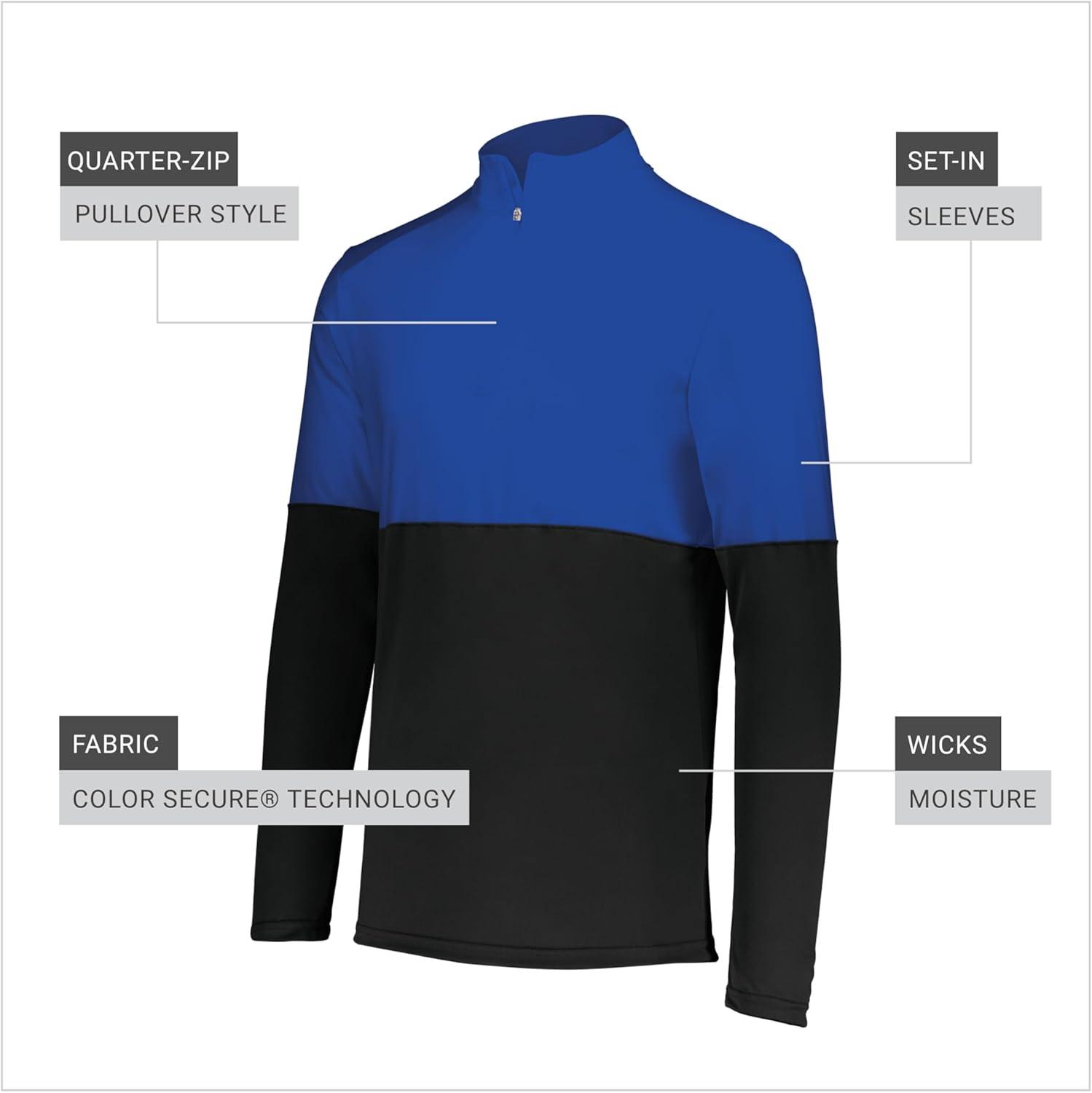 imageHolloway mens Holloway Momentum Team 14 Zip PulloverBlackRoyal