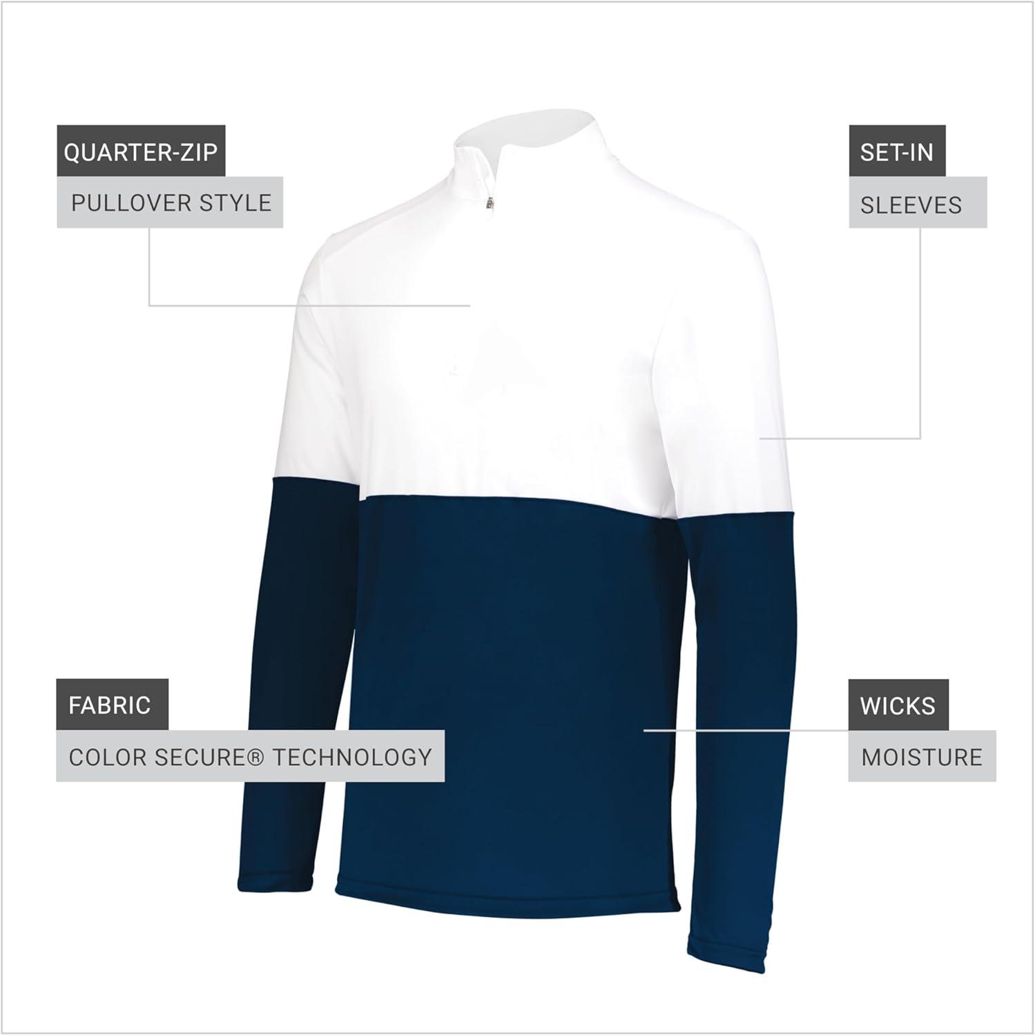 imageHolloway mens Holloway Momentum Team 14 Zip PulloverNavyWhite