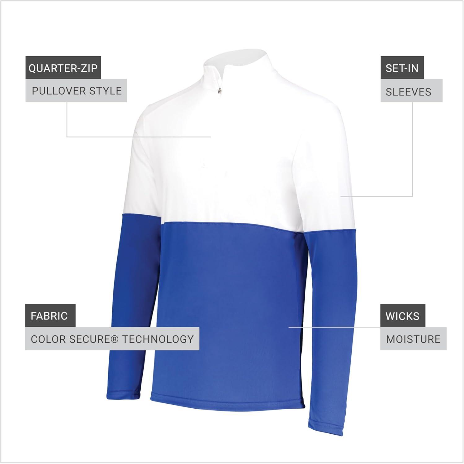 imageHolloway mens Holloway Momentum Team 14 Zip PulloverRoyalWhite
