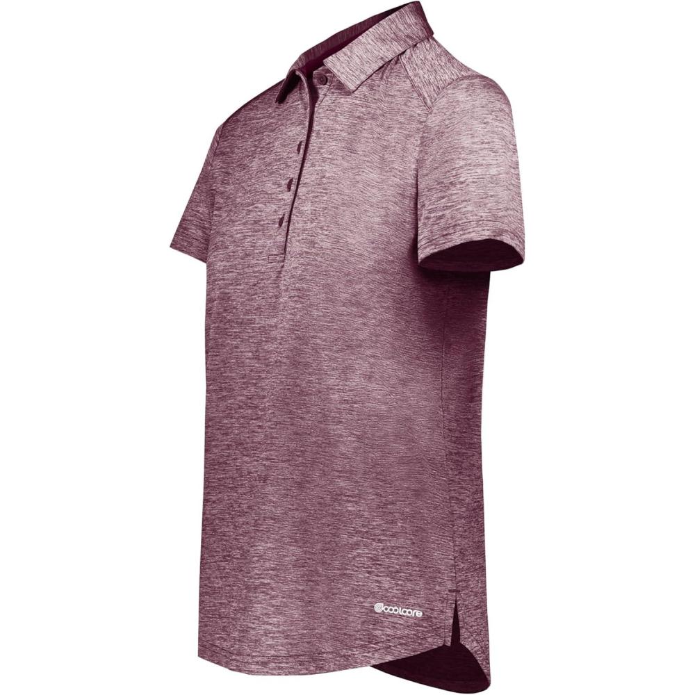 imageHolloway Womens Electrify Polo Powered by CoolcoreMaroon Heather
