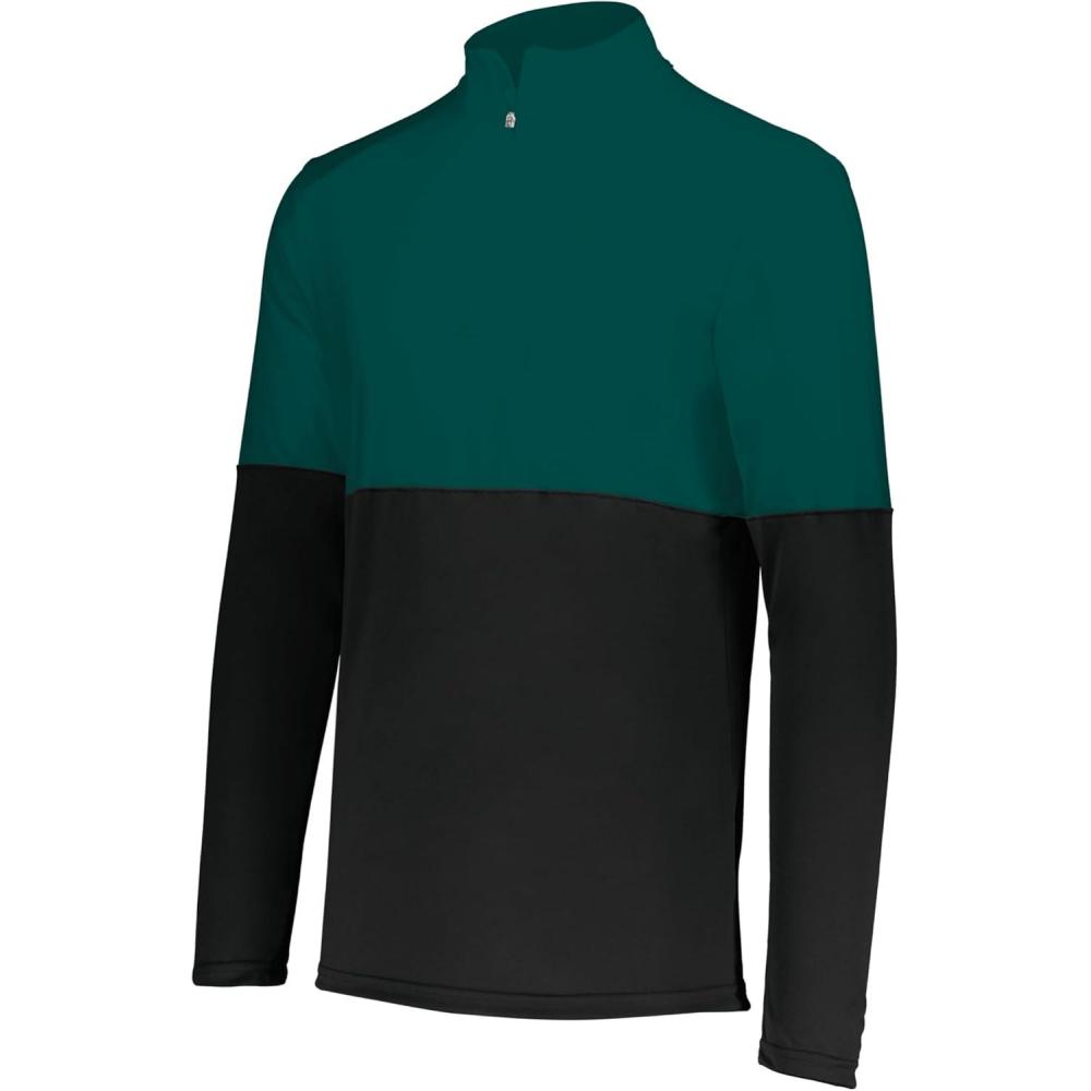 imageHolloway mens Holloway Momentum Team 14 Zip PulloverBlackDark Green