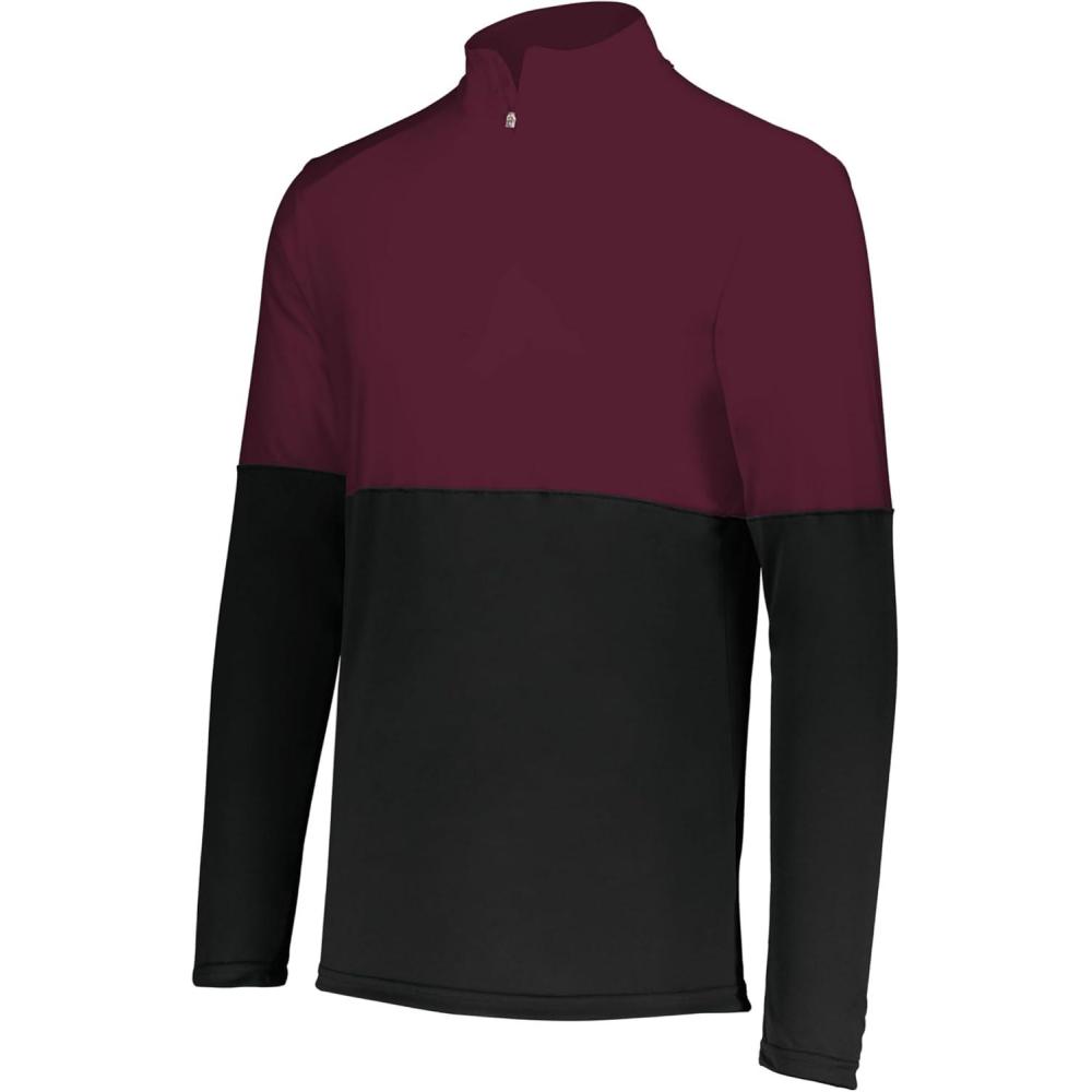 imageHolloway mens Holloway Momentum Team 14 Zip PulloverBlackMaroon