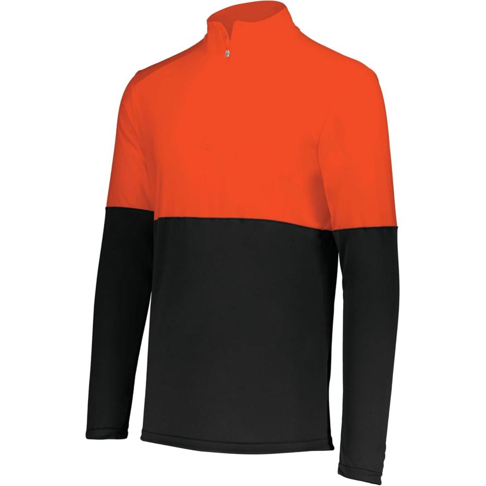 imageHolloway mens Holloway Momentum Team 14 Zip PulloverBlackOrange