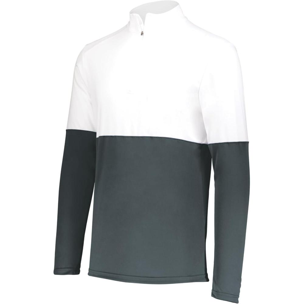 imageHolloway mens Holloway Momentum Team 14 Zip PulloverIronWhite