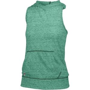 Holloway Womens Ladies Advocate Hooded Tank(Forest)