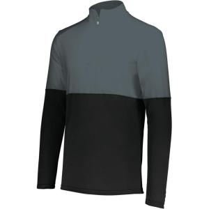 Holloway mens Holloway Momentum Team 1/4 Zip Pullover(Black/Iron)
