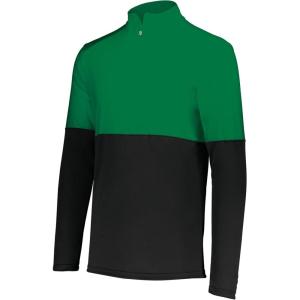 Holloway mens Holloway Momentum Team 1/4 Zip Pullover(Black/Kelly)