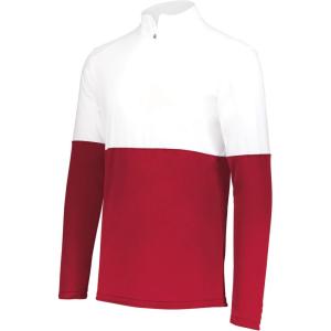 Holloway mens Holloway Momentum Team 1/4 Zip Pullover(Scarlet/White)